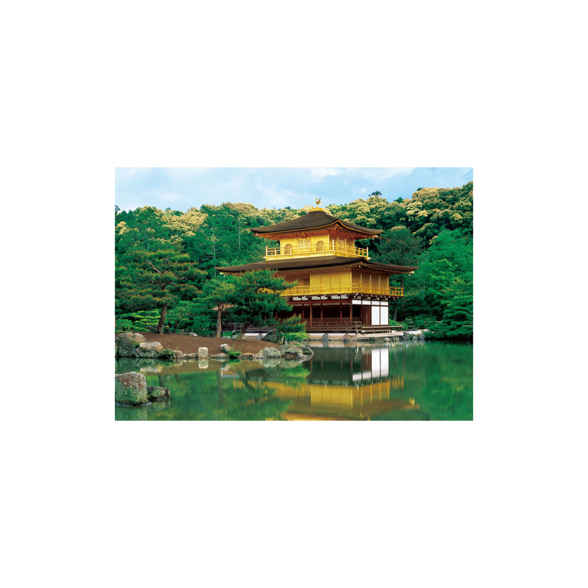 Kinkaku-ji Temple in Fresh Greenery (Kyoto) Jigsaw Puzzle, 108 Pieces by Epoch
