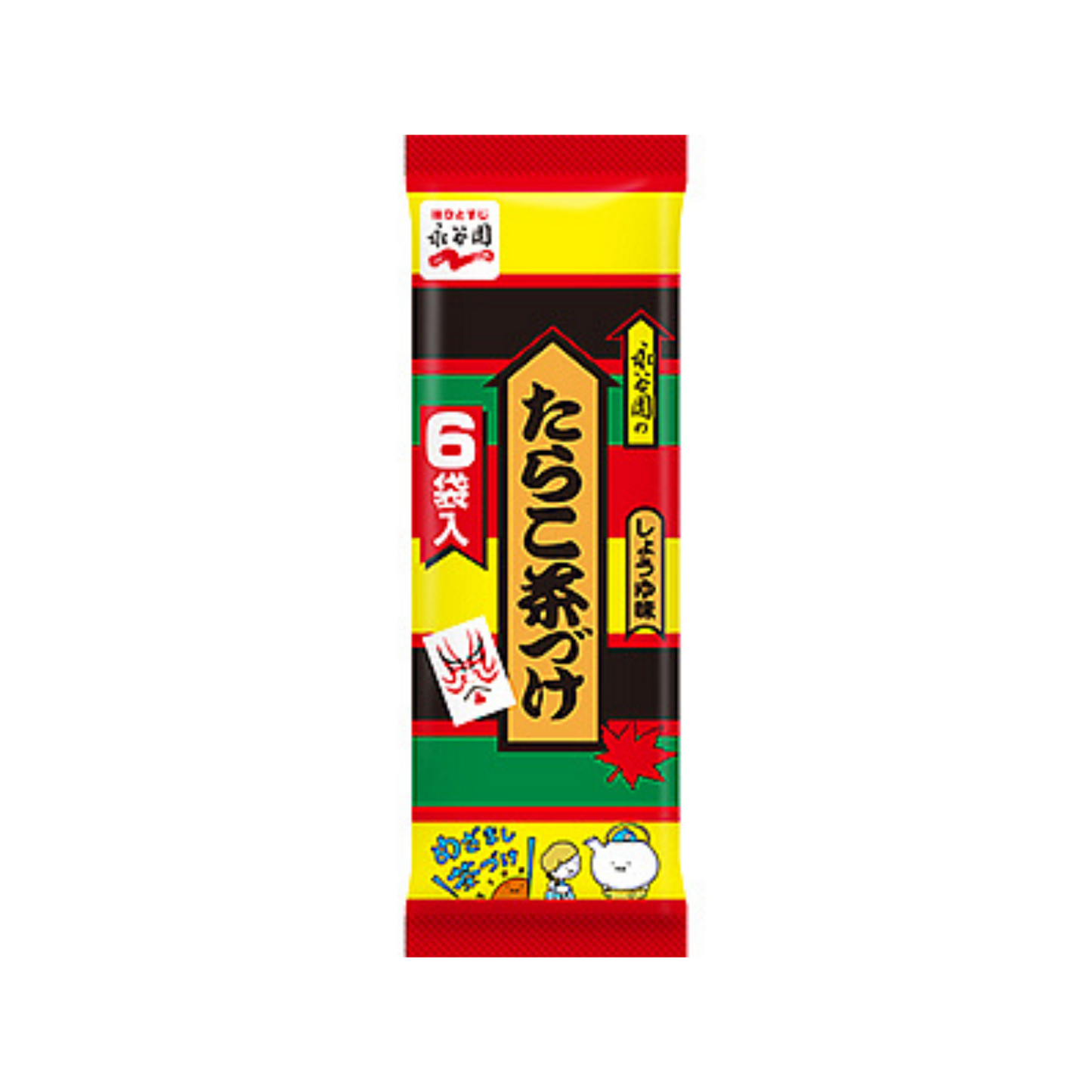 Nagatanien Tarako (Cod Roe) Chazuke (Rice Seasoning with Seaweed) 6 Packs 39g