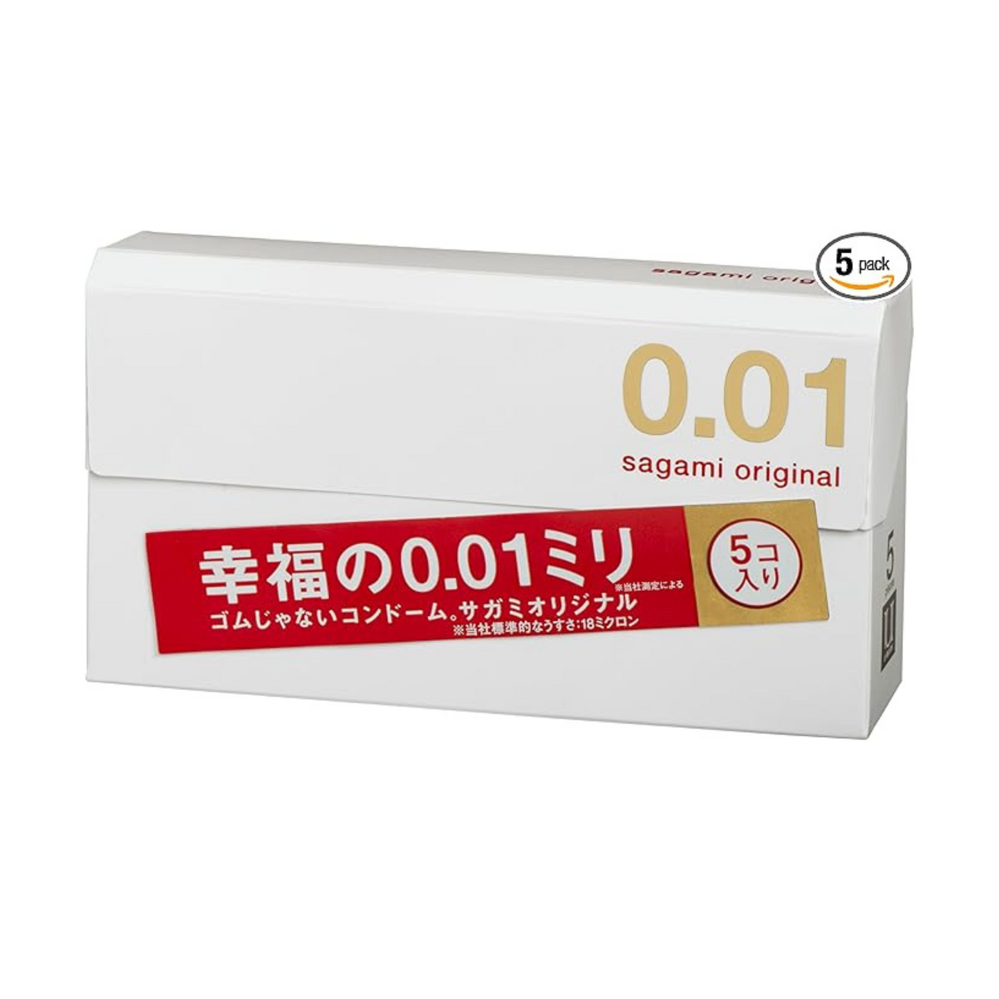 Préservatifs Sagami Original (0,01 mm de bonheur) – Lot de 5