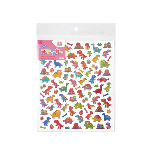 DAISO Kirakira Sticker (Dinosaur)