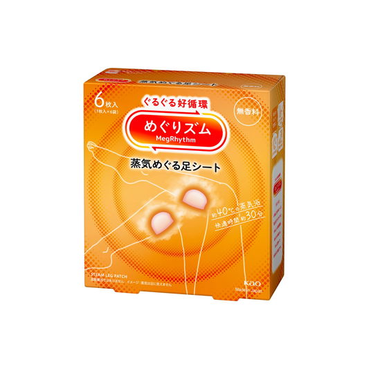 Kao MegRhythm Steam Foot Sheet 6 Sheets