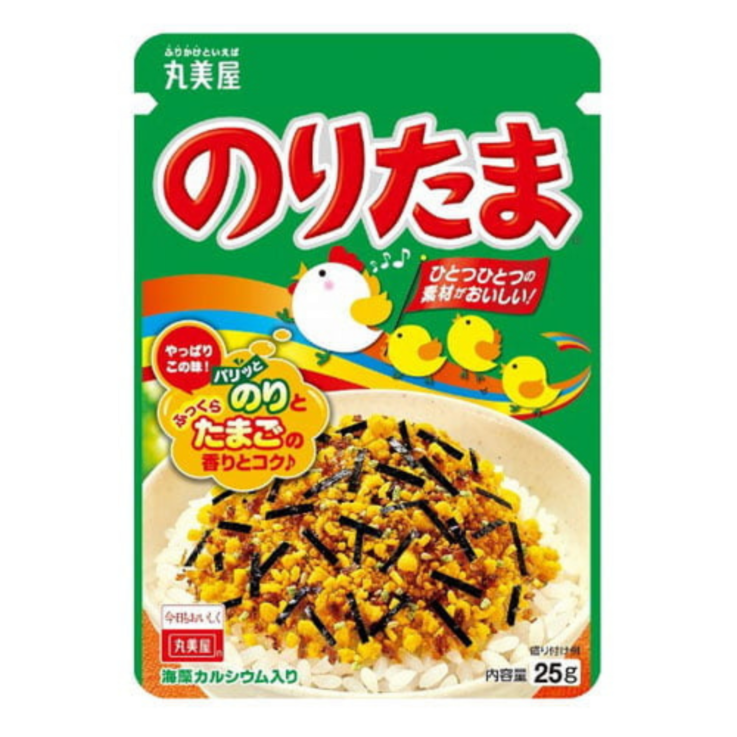 Marumiya Furikake (Condimento per Riso) Noritama (Alghe & Uovo) 25 g