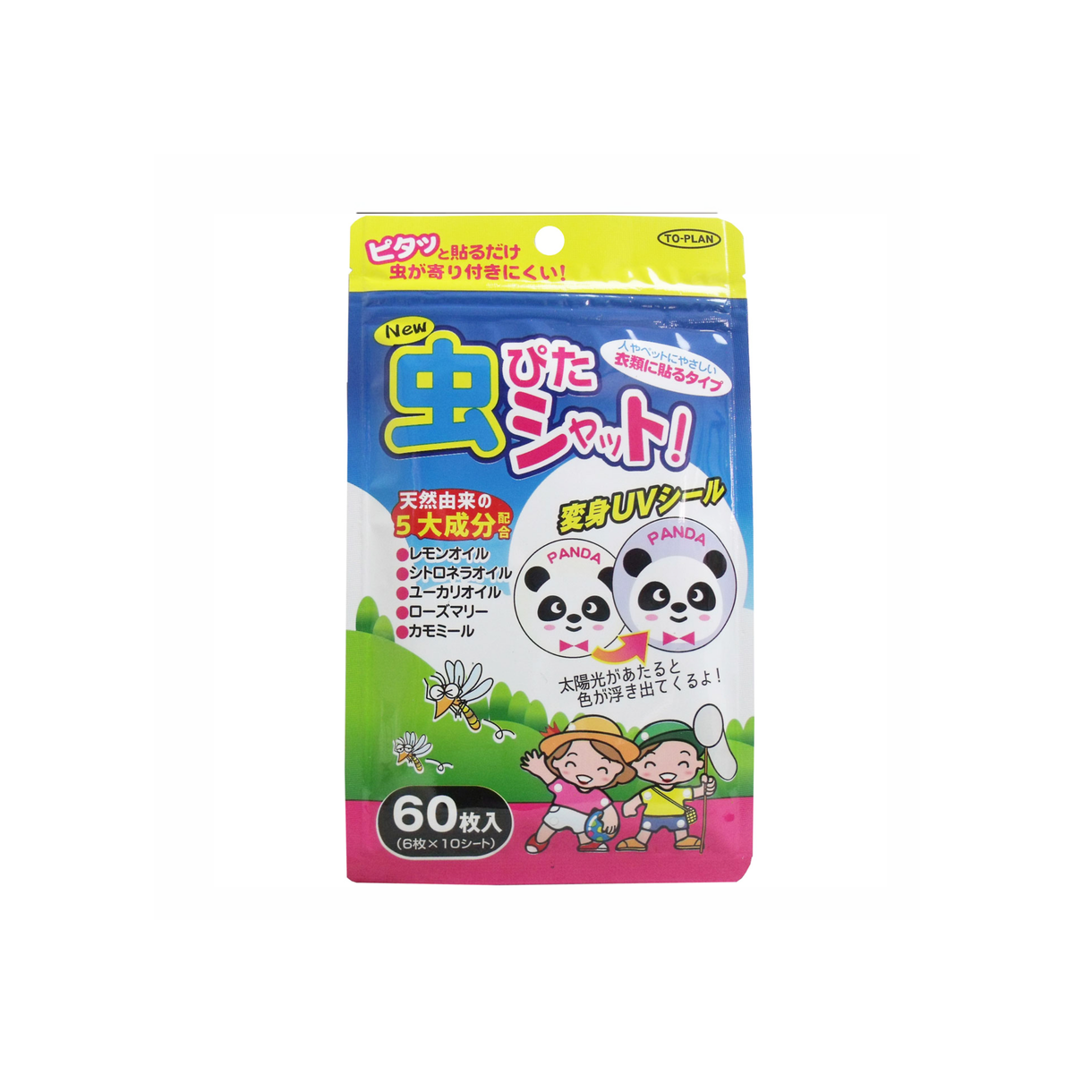 TO-PLAN Mushi Pita Shut Insect-Repellent Stickers 60pcs