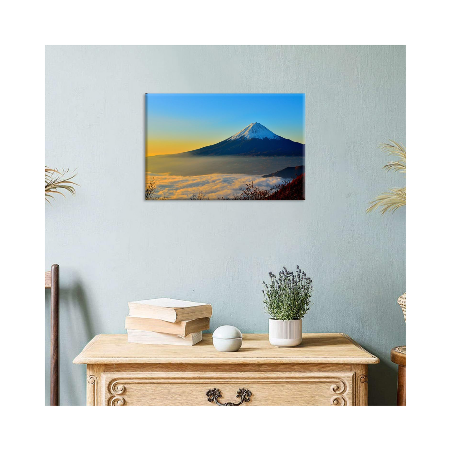 Pannello artistico Monte Fuji Lago Baiyun Fuji rosso 60×40 cm
