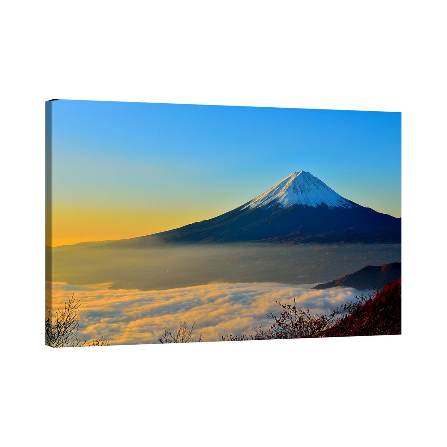Pannello artistico Monte Fuji Lago Baiyun Fuji rosso 60×40 cm